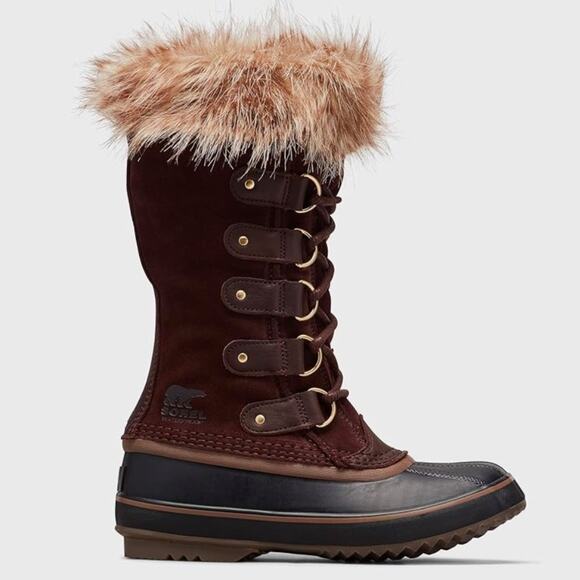 New Sorel sz 5 Joan of Arctic beige cattail waterproof boots lace up winter - Picture 1 of 7